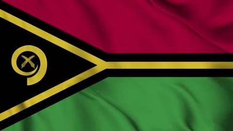 Waving Flag of The Vanuatu Stock Footage 294091559