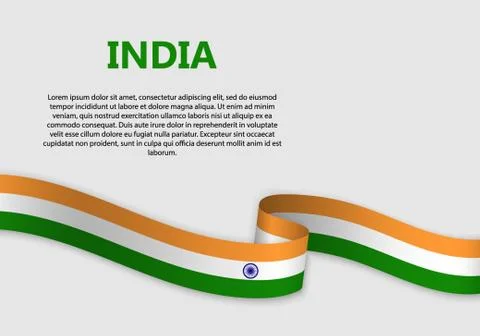 Waving Flag vector illustration Illustrazione stock