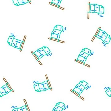 Waving flag vector seamless pattern 스톡 일러스트