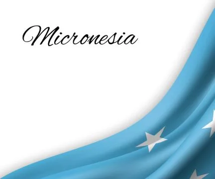 Waving flag on white background. Stock-Illustration