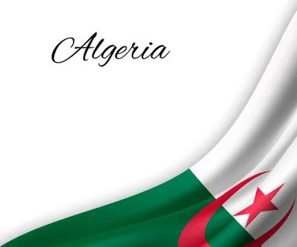 Waving flag on white background. Stock-Illustration