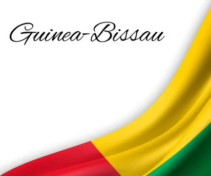 Waving flag on white background. Stock Illustration