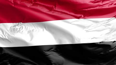 Waving flag of Yemen Republic. Loop Stock Footage 232725629