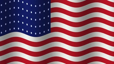 Waving flags in the breeze under bright daylight Stock Footage 338023639