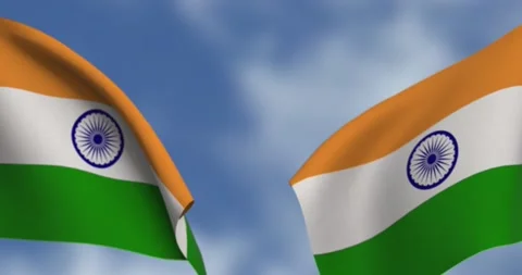 Waving flags of nations Video stock 223584542