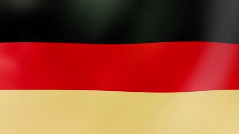 Waving German Flag Stock Footage 292528615