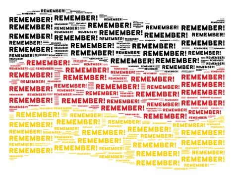 Waving Germany Flag Mosaic of Remember Text Items Illustrazione stock