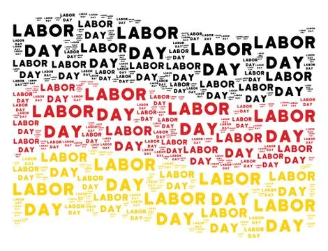 Waving Germany Flag Pattern of Labor Day Texts Stock Illustration