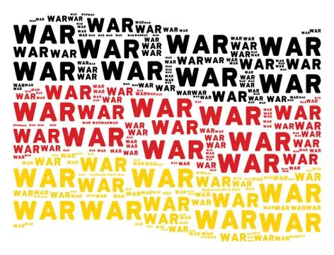 Waving Germany Flag Pattern of War Text Items Stock Illustration