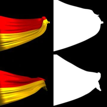 Waving Germany Flags Illustrazione stock
