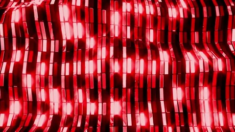 Waving Glowing  Lines Abstract Background Red Stock Footage 201113384