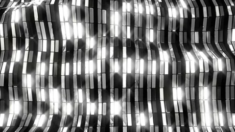 Waving Glowing  Lines Abstract Background Silver Stock Footage 201113408