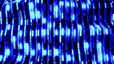 Waving Glowing  Lines Abstract Background Blue Stock Footage 201113579