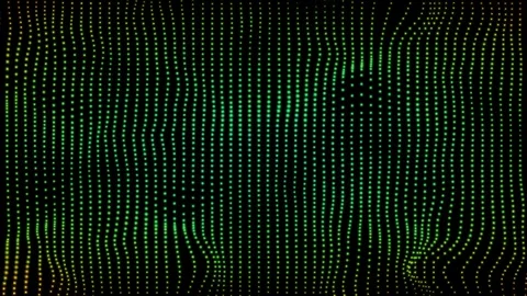 Waving green dots video pattern Stock Footage 71256431