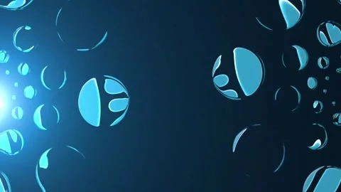 Waving green spherical balls background 動画素材 251439366