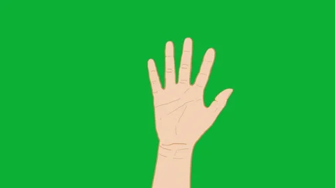Waving Hand Video stock 268974047