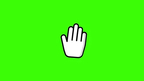Waving hand, waving hand, animated hand, moving hand, waving, shaking, say .. Stock Footage 325022319