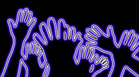 WAVING HANDS Video stock 12175027