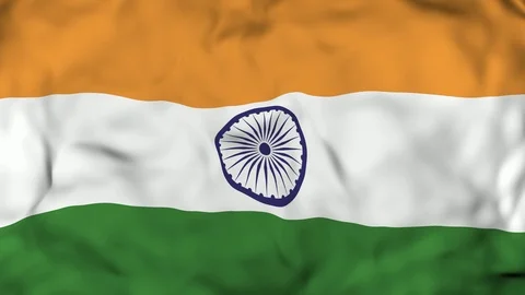 Waving Indian Flag Background, 4k Render, 3D animation 스톡 동영상 91618939