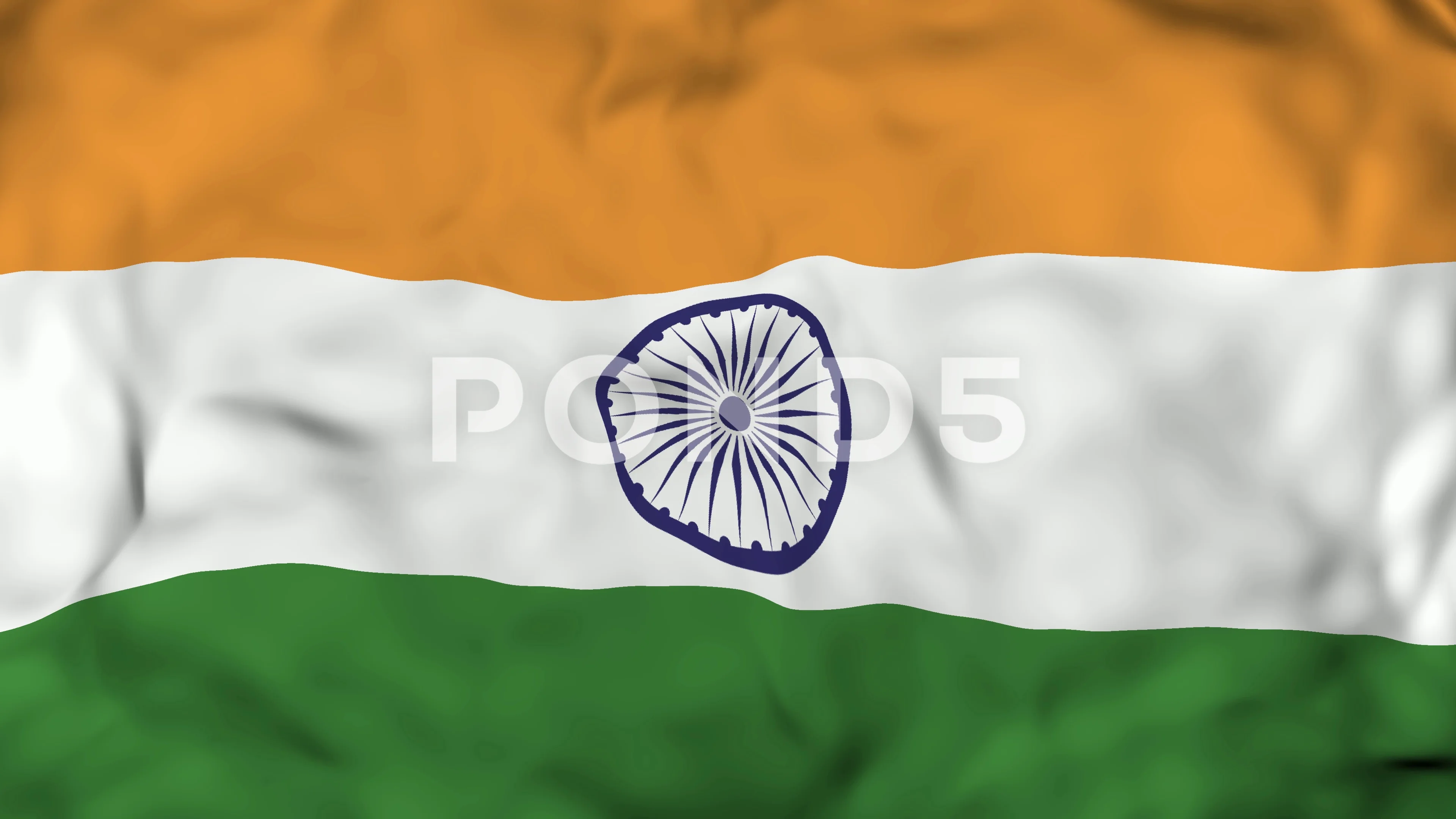 Waving Indian Flag Background, 4k Render... | Stock Video | Pond5