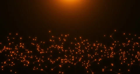 Waving interweaving of dots and lines, a network 6 Stock Footage 305278362
