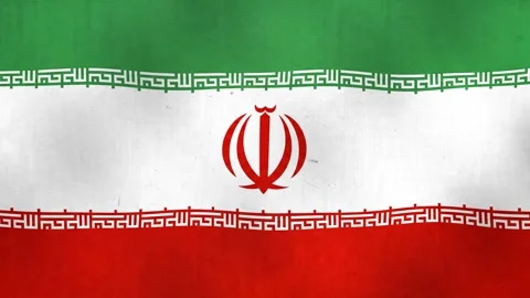 Waving Iranian flag Stock Footage 340180093