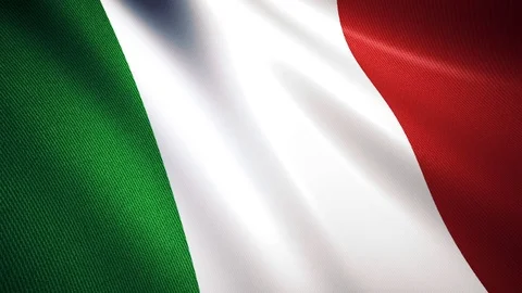 Waving Italy Flag Stock Footage 100177250