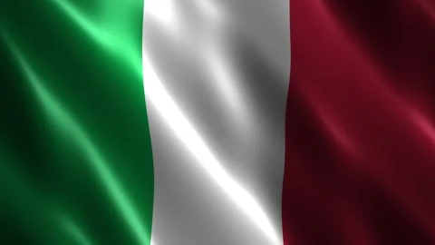 Waving Italy national flag Stock-Footage 348681653