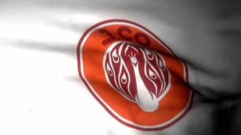 Waving J.CO flag for background video Video stock 225211543