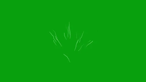 Waving lines extraction motion graphics with green screen background Stock Footage 242393179