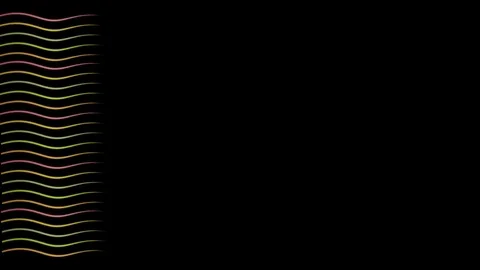 Waving lines motion background video Stock Footage 71163841