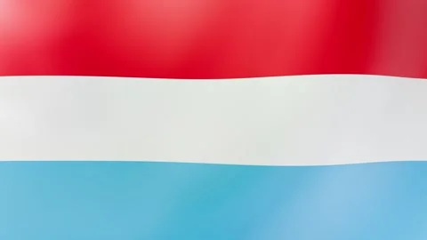 Waving Luxembourg Flag Stock Footage 292529456
