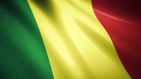 Waving Mali Flag Stock Footage 100212780