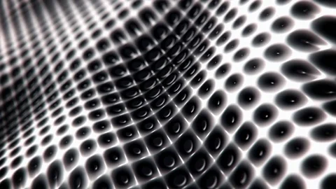 Waving mesh pattern abstract motion background seamless loop Stock Footage 69976173