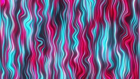 Waving neon lines background Stock Illustration