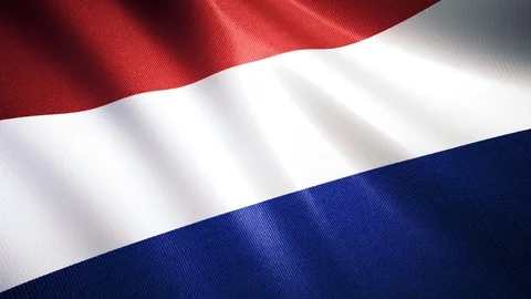 Waving Netherlands Flag Stock Footage 100212777
