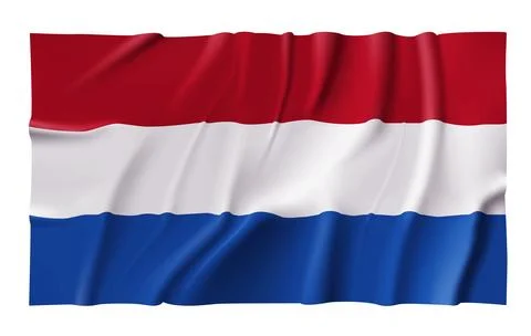 Waving Netherlands Flag Stock Illustration