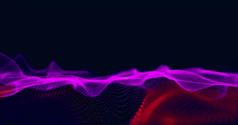 A waving network of colored dots 1 Stock Footage 305276498