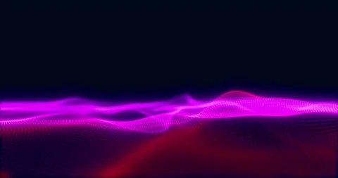 A waving network of colored dots Stock Footage 305276669