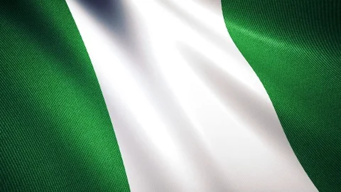 Waving Nigeria Flag Stock Footage 100212779