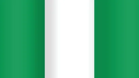 Waving Nigeria Flag Grid Background Animation Loop Stock Footage 341907049