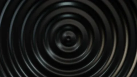 Waving oily reflective dark surface background black and white 4k animation loop Video stock 217680397