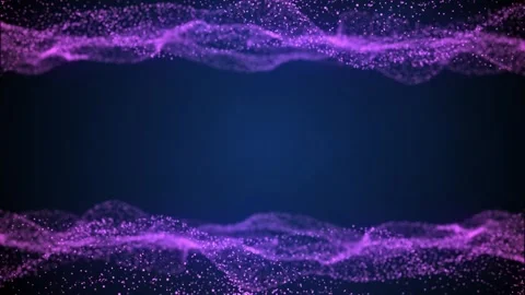 Waving particles background Stock Footage 287569564