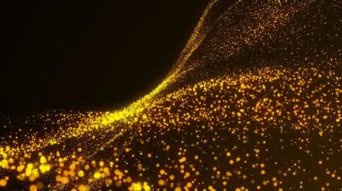 Waving particles floor. Abstract background Waving particles floor. Abstra... Stock Photos