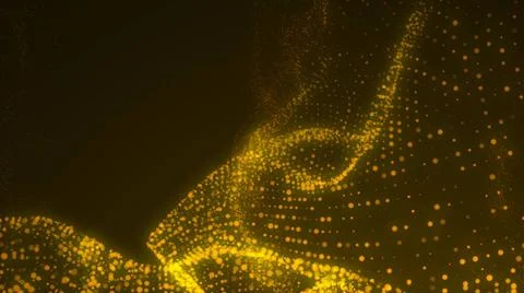 Waving particles floor. Abstract background Waving particles floor. Abstra... Stock Photos