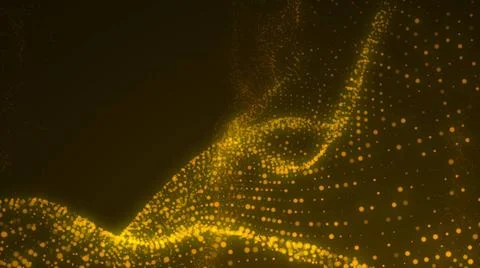 Waving particles floor. Abstract background Waving particles floor. Abstra... Stock Photos