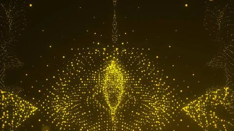 Waving particles floor. Abstract background Waving particles floor. Abstra... Stock Photos