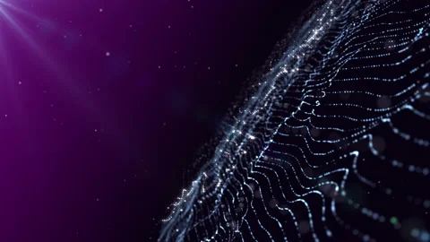 Waving Particles Frame Stock Footage 166917246