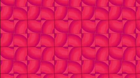 Waving pink lines orange background Stock Footage 252560400