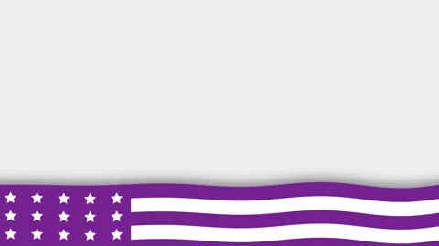Waving Purple Heart Flag Background - Honoring Our Nations Heroes and Veteran Stock Footage 340130839